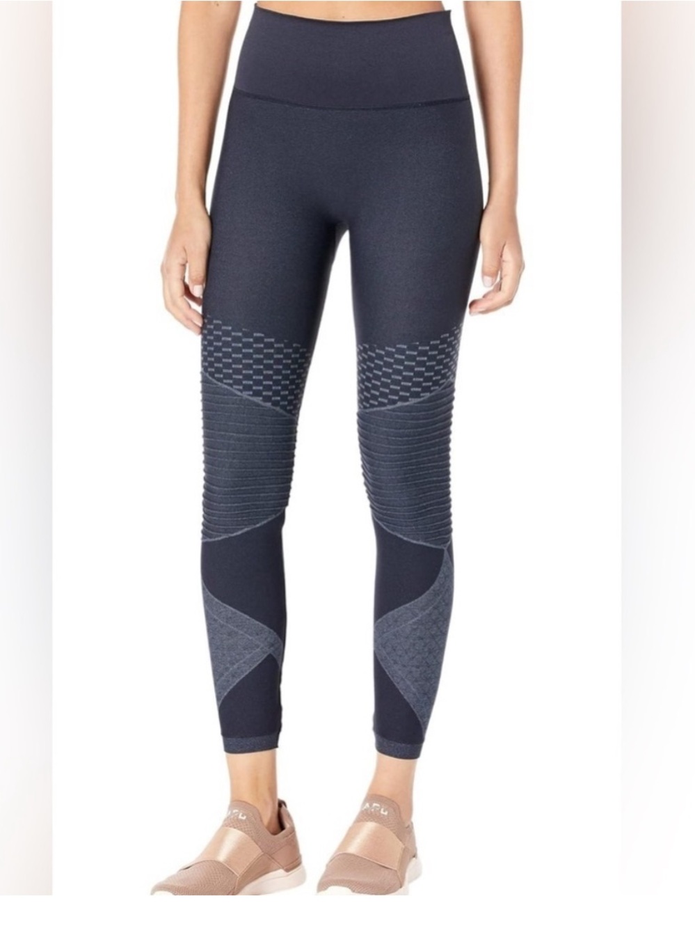 SPANX Leggings Look At Me Now Moto Indigo Size Small